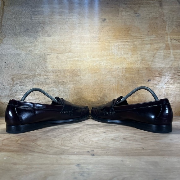 Cole Haan City Mens Sz 9.5 (D) Kiltie Monk Strap Loafers Shoes Cordovan Burgundy - Picture 5 of 8